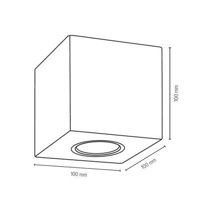 Plafón WOODDREAM 1xGU10/6W/230V - Certificado FSC