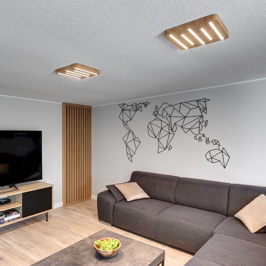 Plafón LED NEELE 5xLED/3,9W/230V roble - certificado FSC
