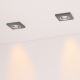 JUEGO 3x Lámpara empotrable de techo LED VITAR 1xGU10/5W/230V hormigón - Certificado FSC