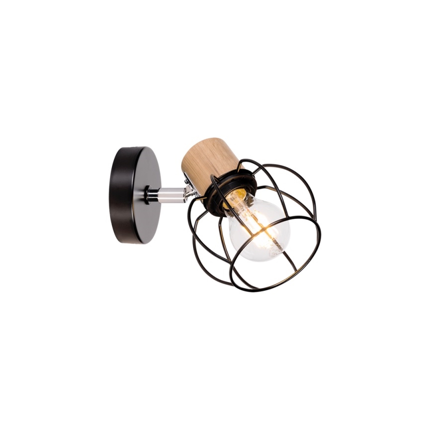 Foco de pared PHIPHI 1xE27/60W/230V roble – Certificado FSC