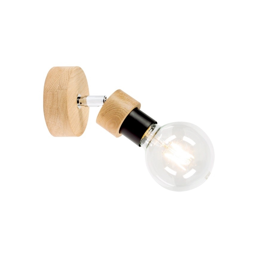 Foco de pared MARJOLAINE 1xE27/25W/230V roble - Certificado FSC