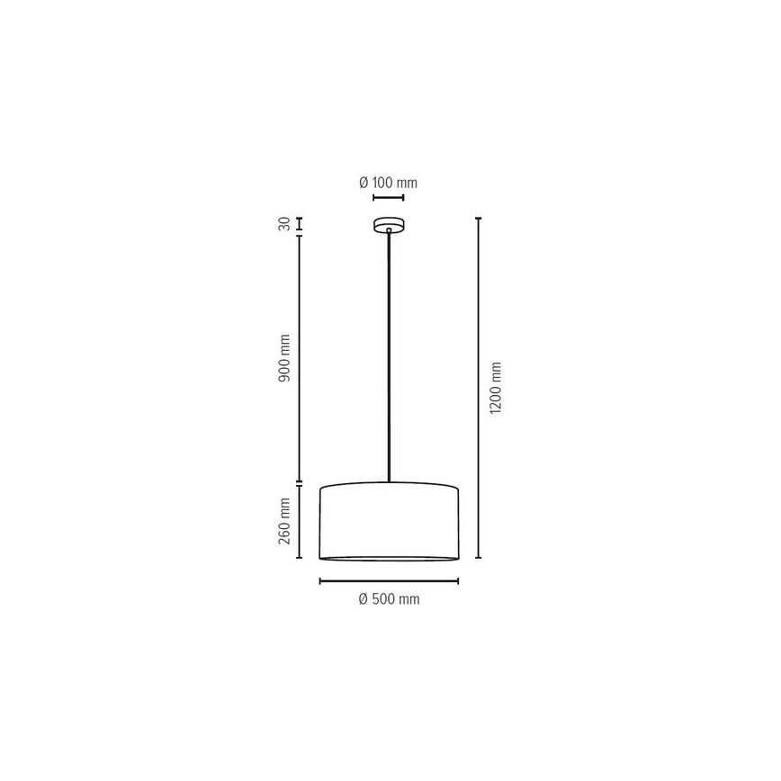 Lámpara colgante SCARLETT 1xE27/60W/230V - Certificado FSC