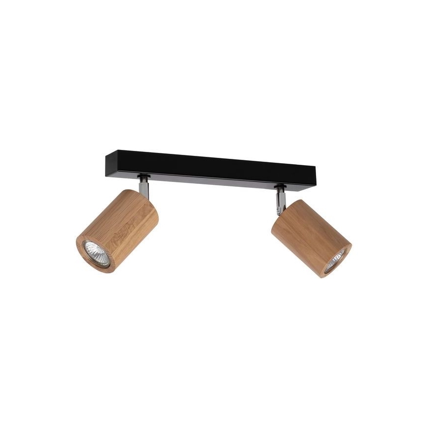 Foco LED de techo MATTI 2xGU10/5W/230V roble - certificado FSC