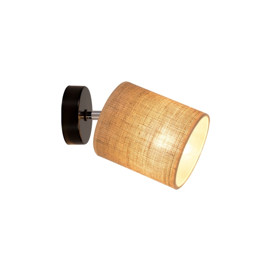 Foco de pared JUTE 1xE27/25W/230V - Certificado FSC