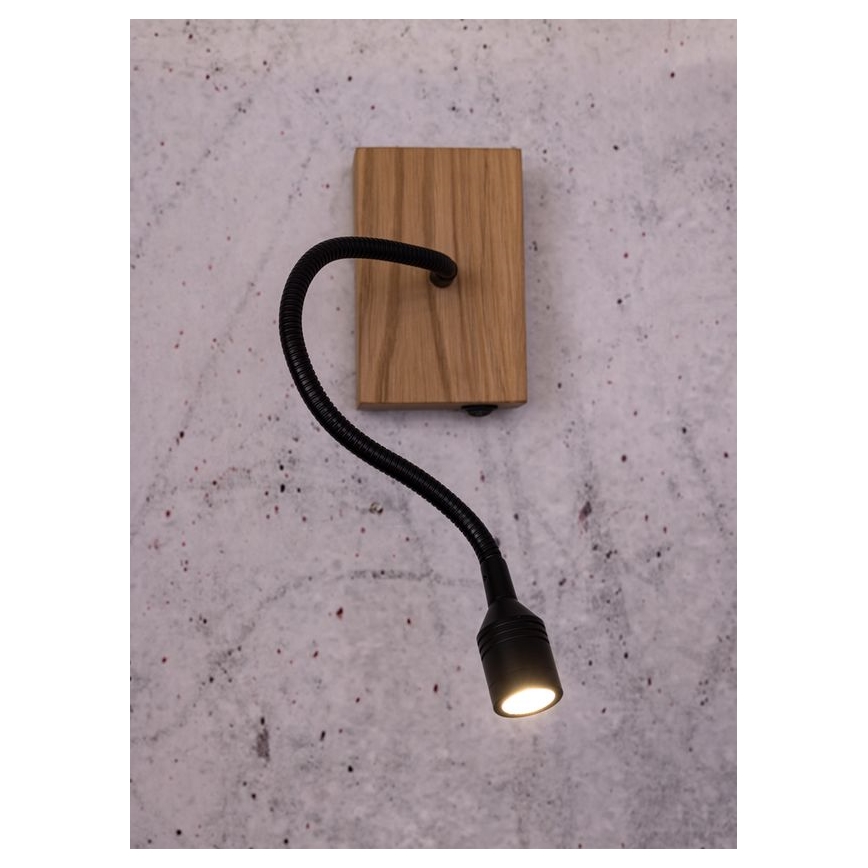 Aplique LECTOR LED/2,5W/230V roble – FSC Certificado
