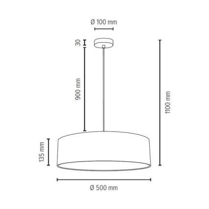 Lámpara colgante JOSEFINA 3xE27/25W/230V - Certificado FSC