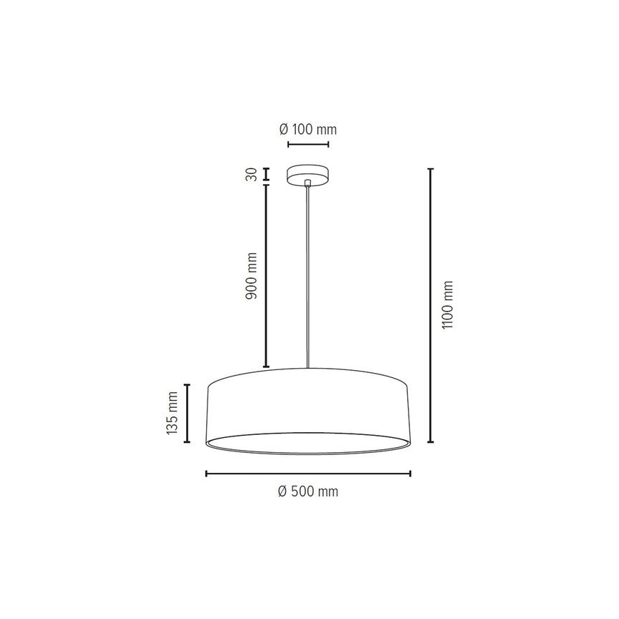 Lámpara colgante JOSEFINA 3xE27/25W/230V - Certificado FSC