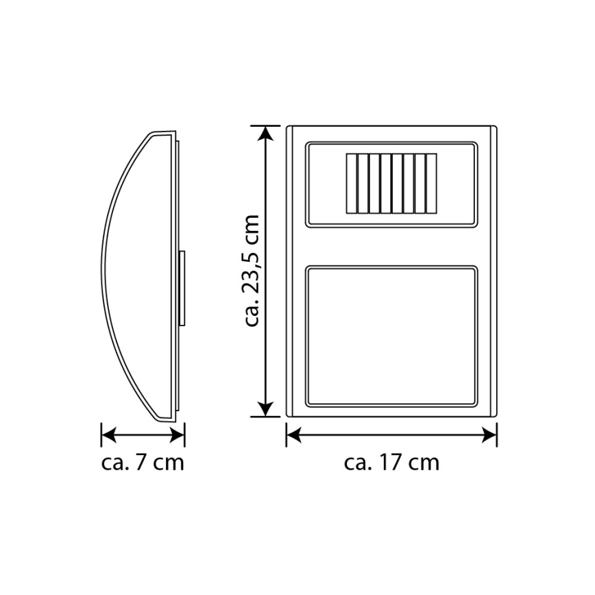 Número de casa solar LED LED/3x0,1W/2,4V IP44 - Certificado FSC