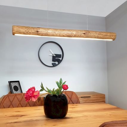 Lámpara de araña LED regulable en ramal LUCAS LED/33W/230V pino - certificado FSC
