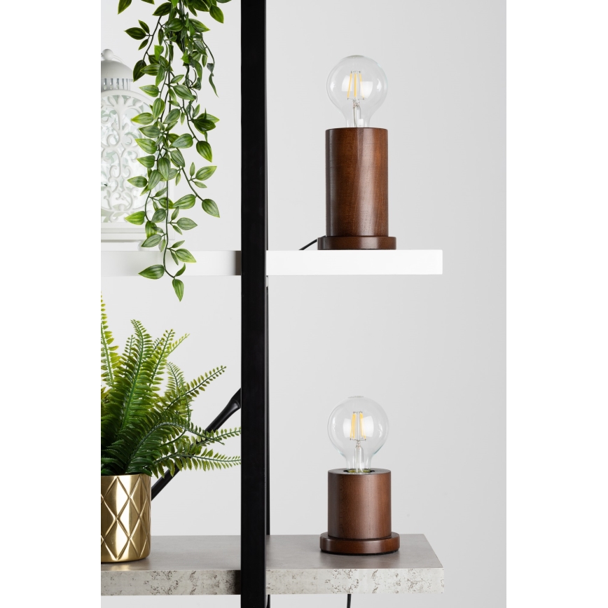 Lámpara de mesa TASSE 1xE27/25W/230V haya