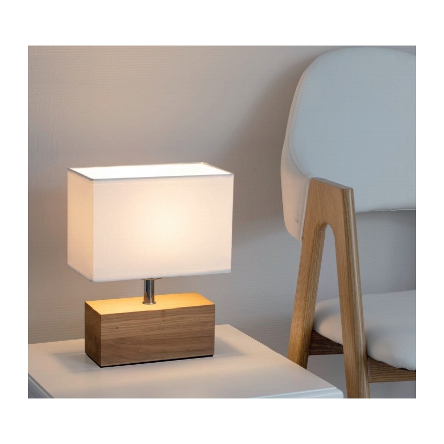 Lámpara de mesa THEO 1xE27/25W/230V roble