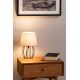 Spot-Light - Lámpara de mesa MANGOO 1xE27/40W/230V gris/negro – Certificado FSC