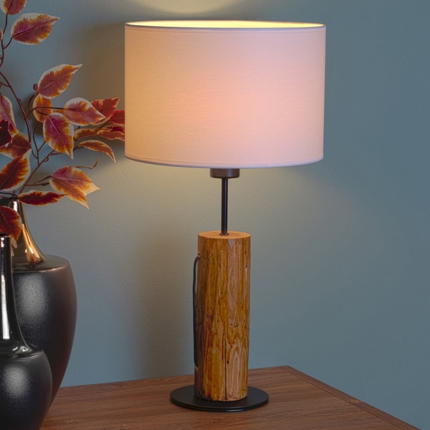 Lámpara de mesa PINO 1xE27/40W/230V - Certificado FSC