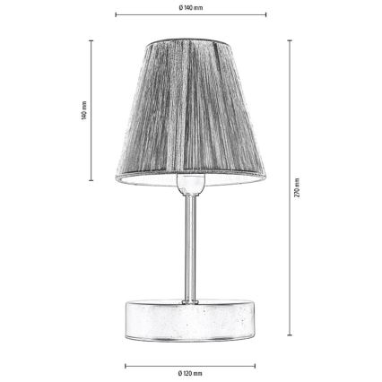 Lámpara de mesa MILA 1xE14/25W/230V birch – FSC Certificado