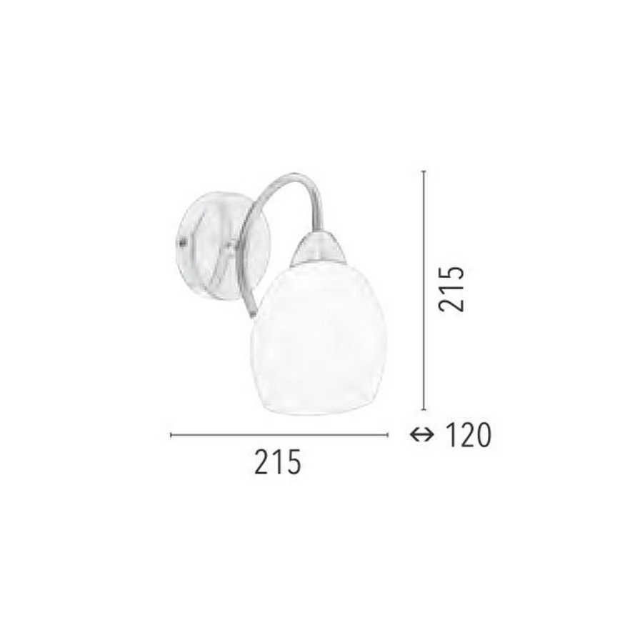 Aplique PISA 1xE27/60W/230V - certificado FSC