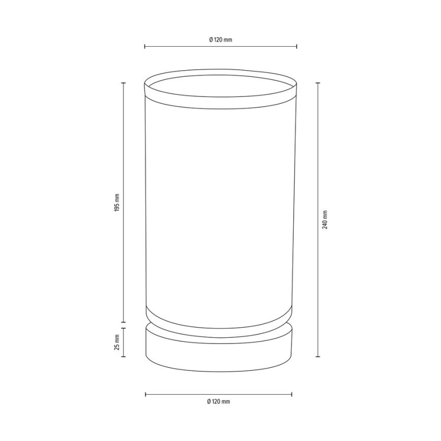 Lámpara de mesa FIRE 1xE27/25W/230V pino/blanco – Certificado FSC