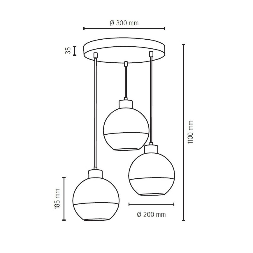 Vidrio de recambio LINEA diá. 20 cm