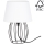 Spot-Light - Lámpara de mesa MANGOO 1xE27/40W/230V blanco/negro – Certificado FSC