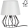 Spot-Light - Lámpara de mesa MANGOO 1xE27/40W/230V gris/negro - Certificado FSC