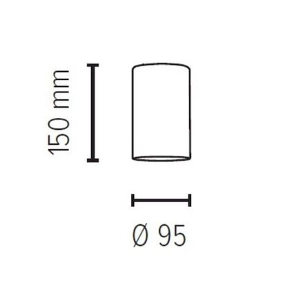 Pantalla de recambio para candelabro  BOSCO E27 diá. 9,5 cm blanco