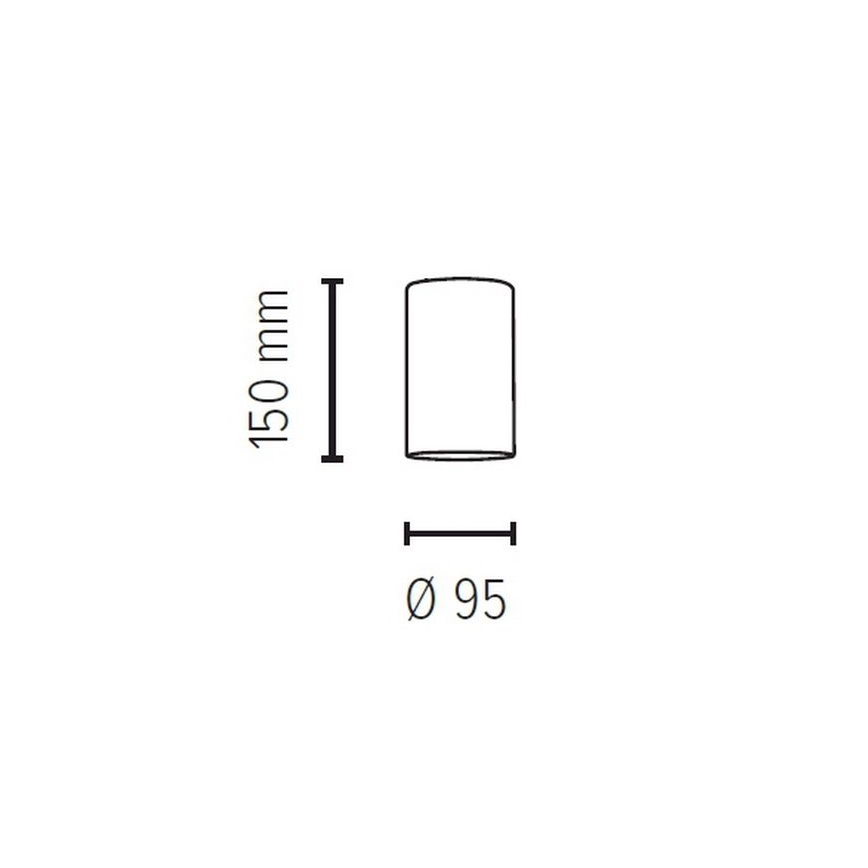 Pantalla de recambio para candelabro  BOSCO E27 diá. 9,5 cm blanco