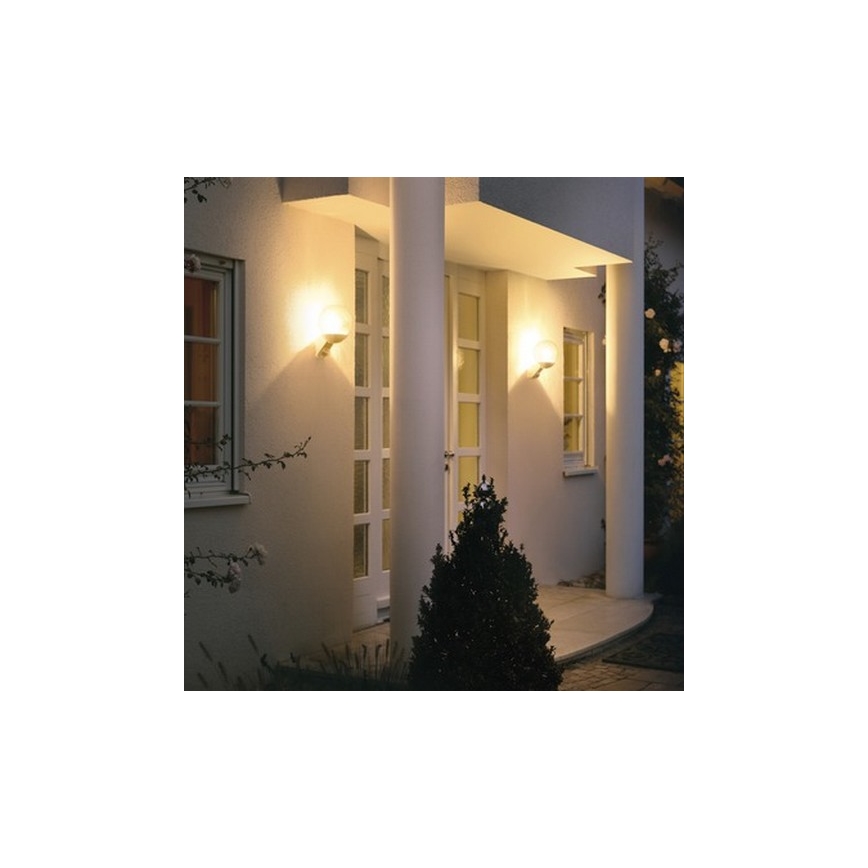 STEINEL 005917 - Aplique exterior con sensor L585S 1xE27/60W blanco IP44