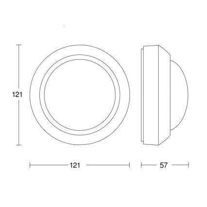 STEINEL 006532 - Sensor de movimiento exterior IS360-3 blanco IP54