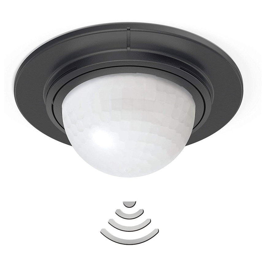 STEINEL 032852 - Sensor de movimiento empotrable exterior IS360-1DE negro IP54
