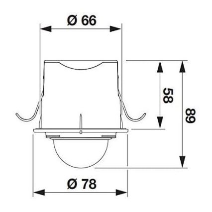 STEINEL 032852 - Sensor de movimiento empotrable exterior IS360-1DE negro IP54