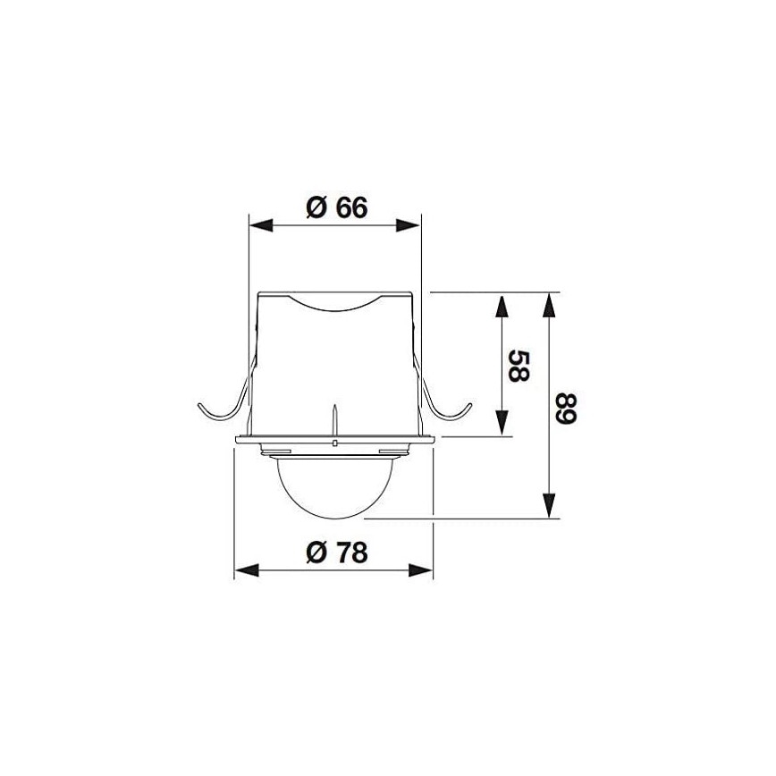 STEINEL 032852 - Sensor de movimiento empotrable exterior IS360-1DE negro IP54
