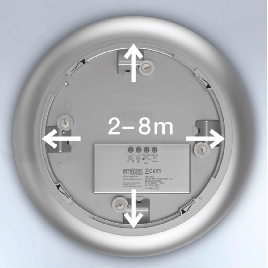 Steinel 035440 - LED Lámpara exterior con sensor QUATTRO LED/10W/230V IP54