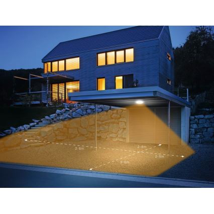 Steinel 035440 - LED Lámpara exterior con sensor QUATTRO LED/10W/230V IP54