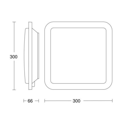 Steinel 052522 - LED Plafón con sensor RS LED/9,5W/230V