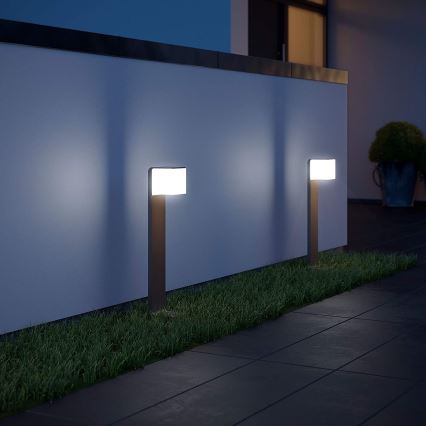 Steinel 055479 - Lámpara LED regulable de exterior con sensor CUBO LED/9,5W/230V IP44 antracita