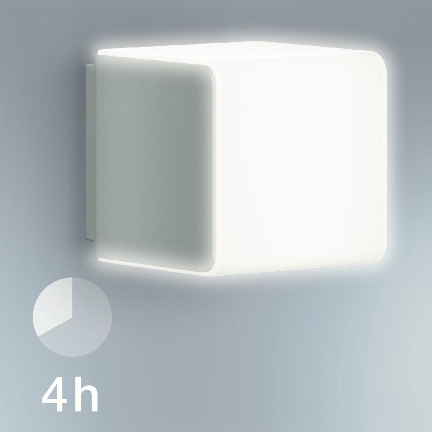 Steinel 055509 - Lámpara exterior LED con sensor L 830 LED/9,5W/230V IP44 plateado