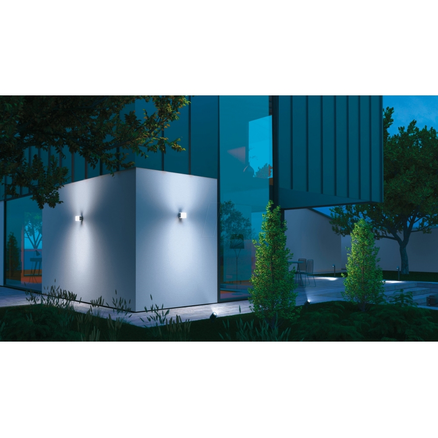 Steinel 055509 - Lámpara exterior LED con sensor L 830 LED/9,5W/230V IP44 plateado