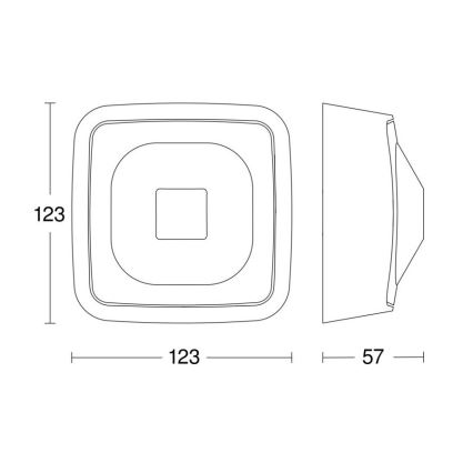 Steinel 064259 - Detector de presencia HF 360-2 COM2 IP54 blanco