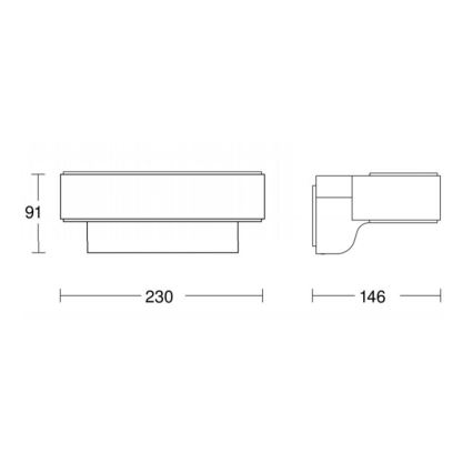 STEINEL 065706 - Aplique para exterior LED con sensor L810 LED/12,5W/230V IP44