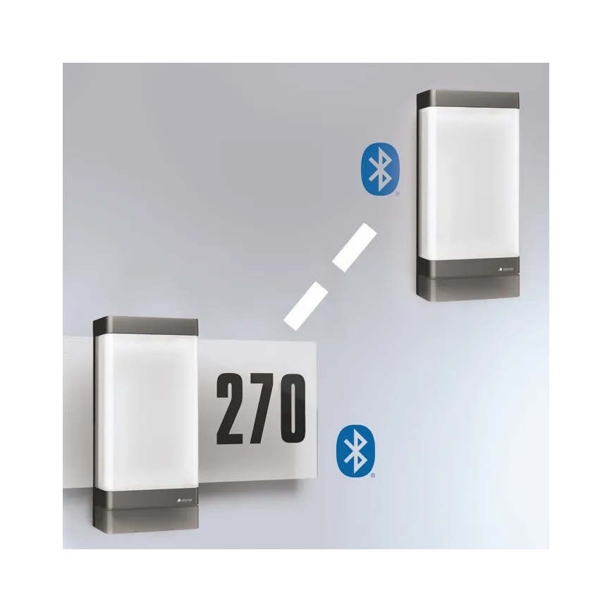 Steinel 067205 - Número de casa LED con sensor L270SC LED/7,8W/230V IP44