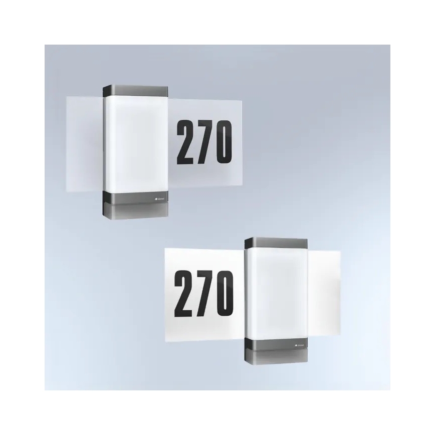 Steinel 067205 - Número de casa LED con sensor L270SC LED/7,8W/230V IP44