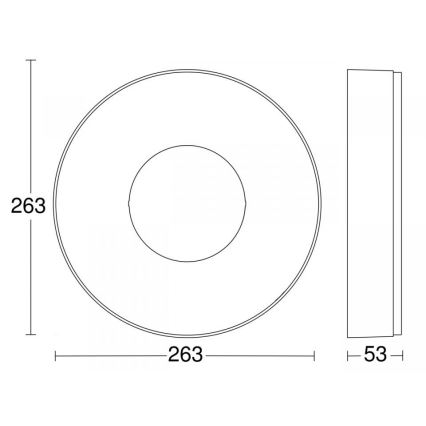 Steinel 078775 - Plafón LED RS 200 C LED/17,1W/230V 3000K IP54