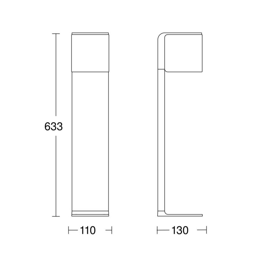 Steinel 079284 - Lámpara de exterior LED GL 80 C LED/9,1W/230V IP44 antracita
