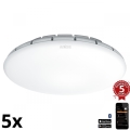 Steinel 079727 - JUEGO 5x Lámpara LED con sensor RS PRO S30 SC LED/25,7W/230V 3000K