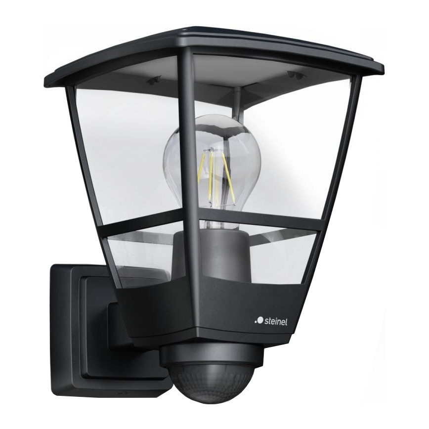 Steinel 084769 - Aplique para exterior con sensor L10S 1xE27/15W/230V IP44