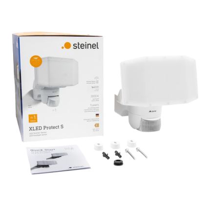 Steinel 089894 - Reflector LED con sensor XLED PROTECT LED/14,3W/230V 3000K IP54 blanco