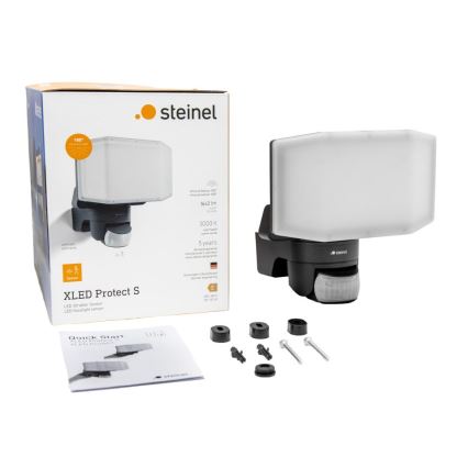 Steinel 090012 - Reflector LED con sensor XLED PROTECT LED/14,3W/230V 3000K IP54 antracita