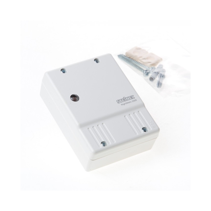STEINEL 550417 - Interruptor crepuscular NightMatic 2000 blanco IP54