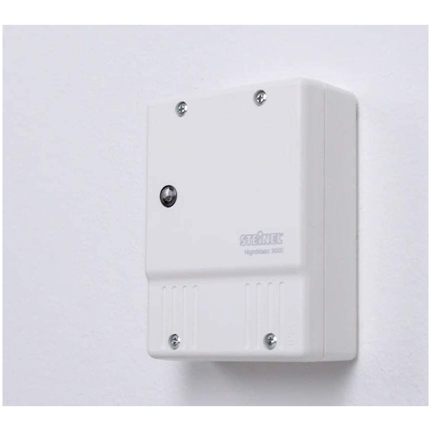 STEINEL 550615 - Interruptor crepuscular NightMatic 3000 Vario blanco IP54
