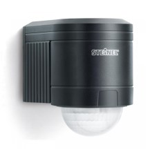 STEINEL 602710 - Sensor de pared de infrarrojos para exterior IS240 negro IP54