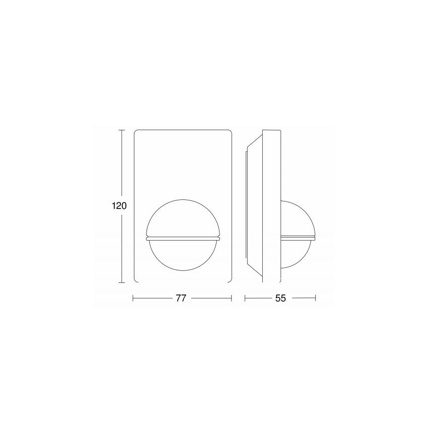 STEINEL 603113 - Sensor de movimiento para exterior IS 180-2 negro IP54